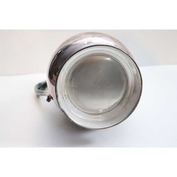 Vintage FB Rogers Acanthus Silver Plate Water Pitcher w/ Ice Guard Pedestal Base - Picture 5 of 6